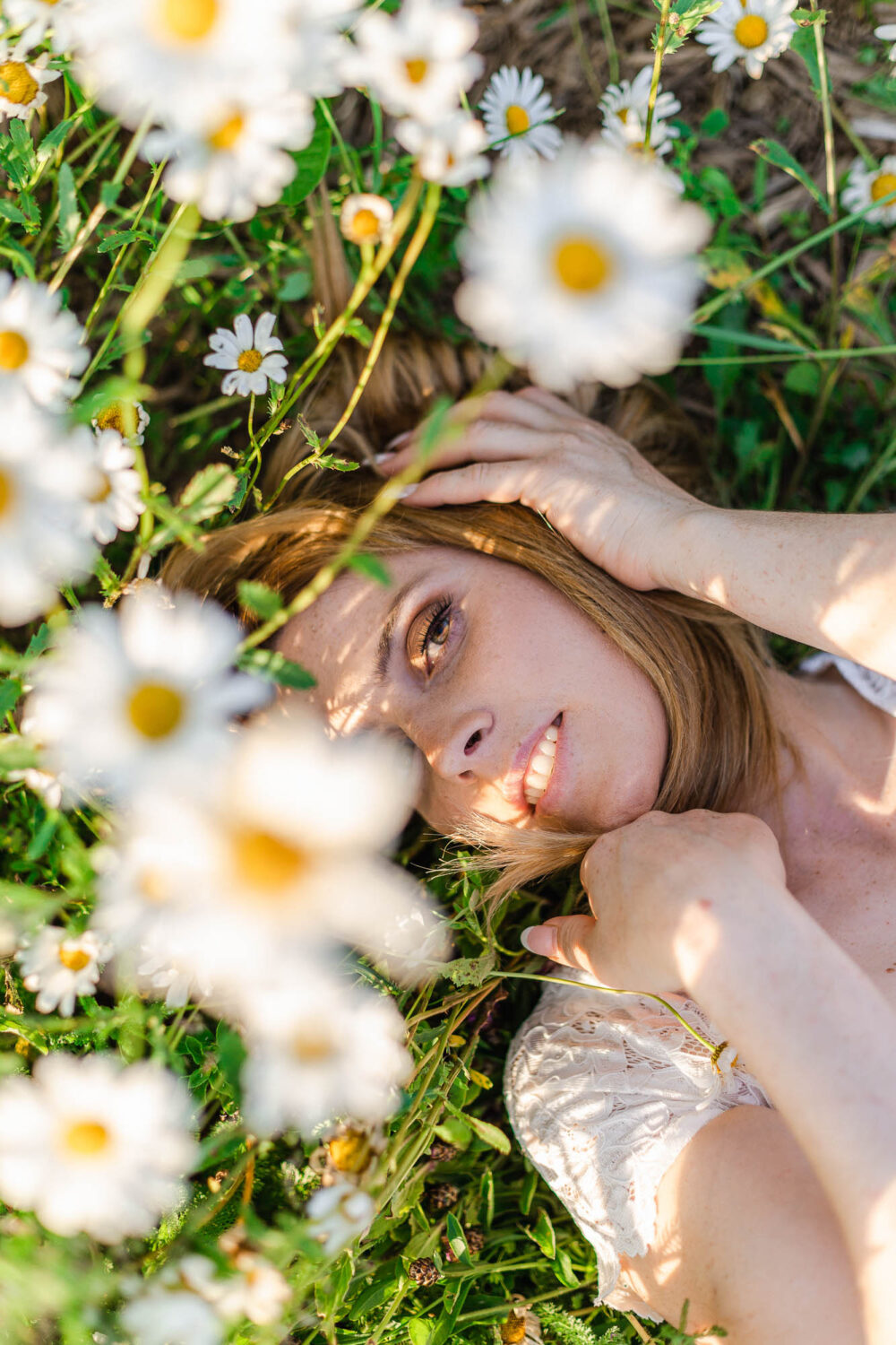 Brautportrait in Mageritenfeld