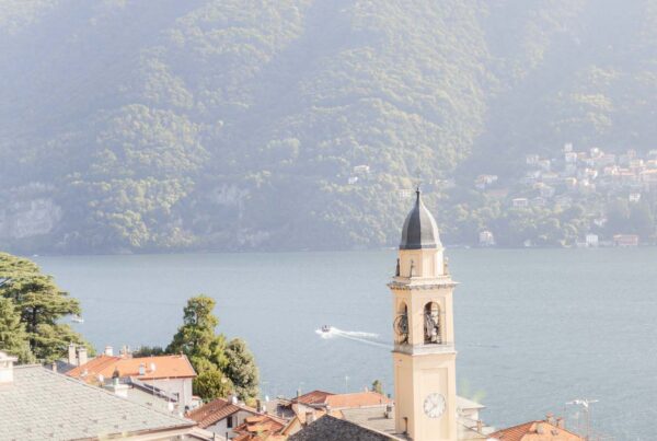 Lago di Como View with church
